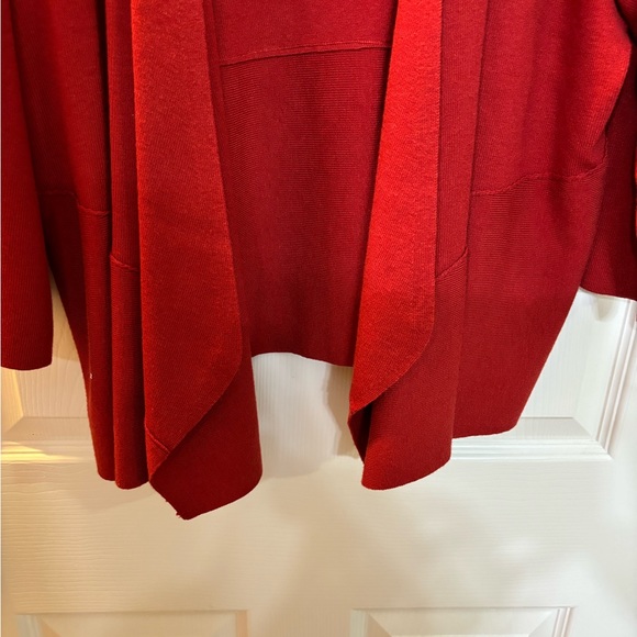 NWT Alfani Woman 3X Brick Red open front cardigan. - Picture 5 of 5